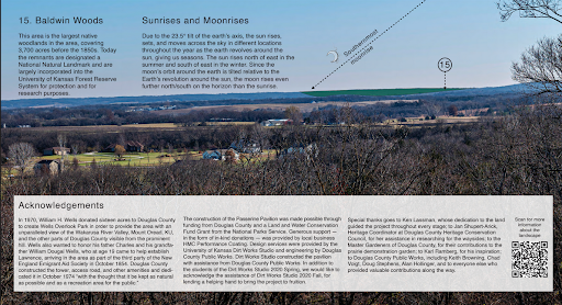 Panel 9 - Baldwin Woods, Sunrise and Moonrise