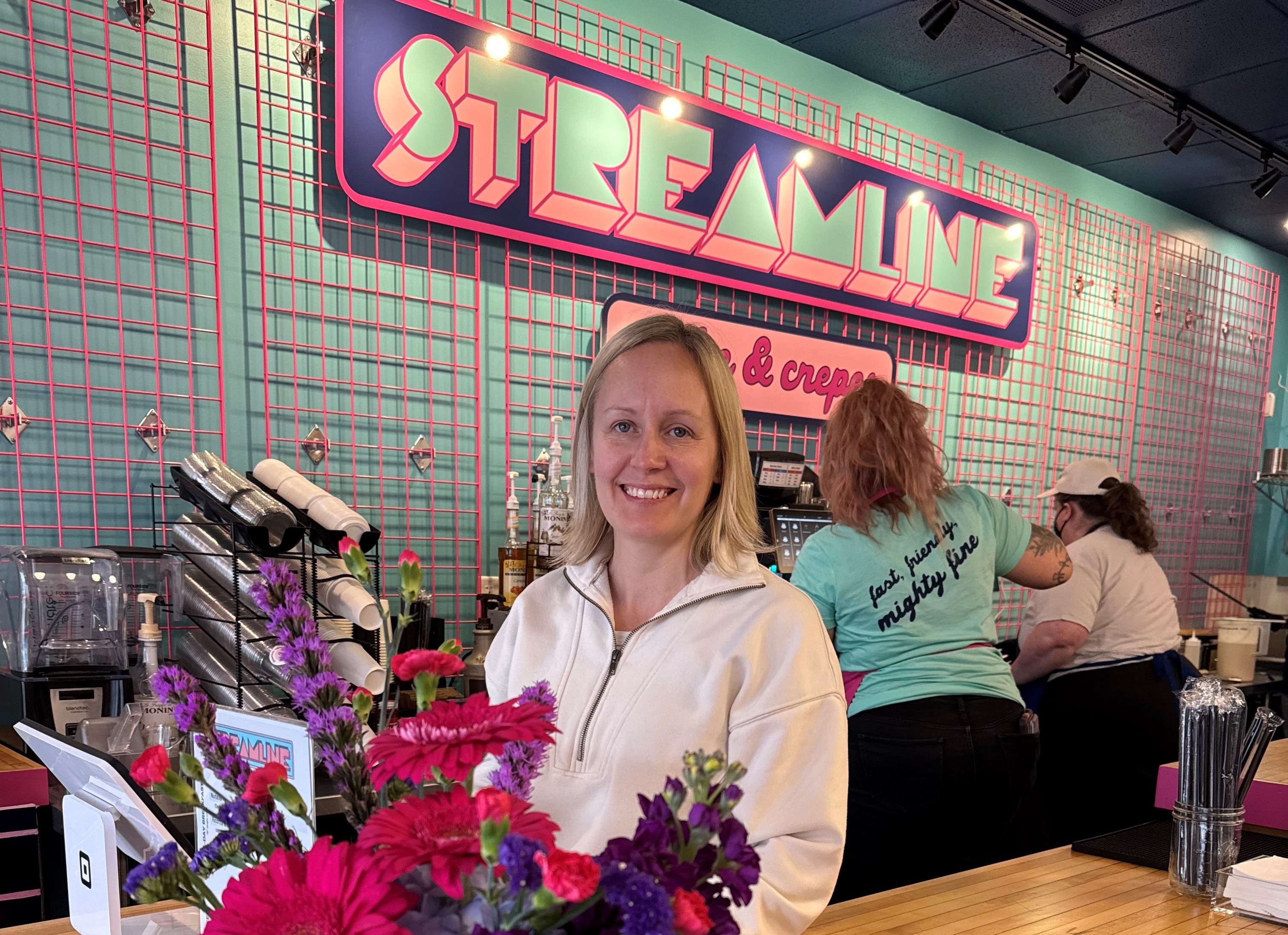 Katie Hoke opened Streamline Coffee and Crepes in downtown Lawrence.
