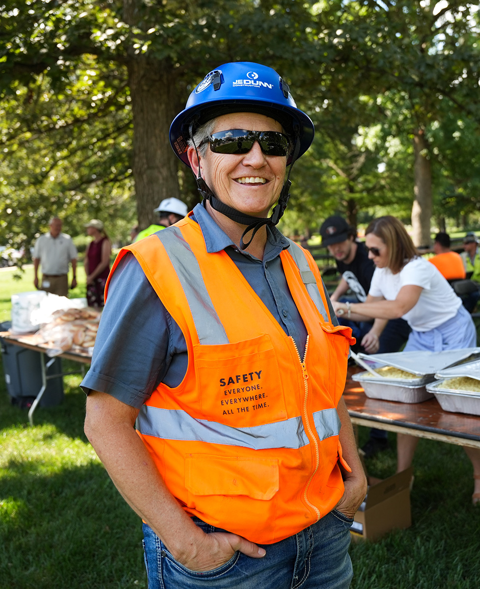 Foreman for JLEC project at picnic