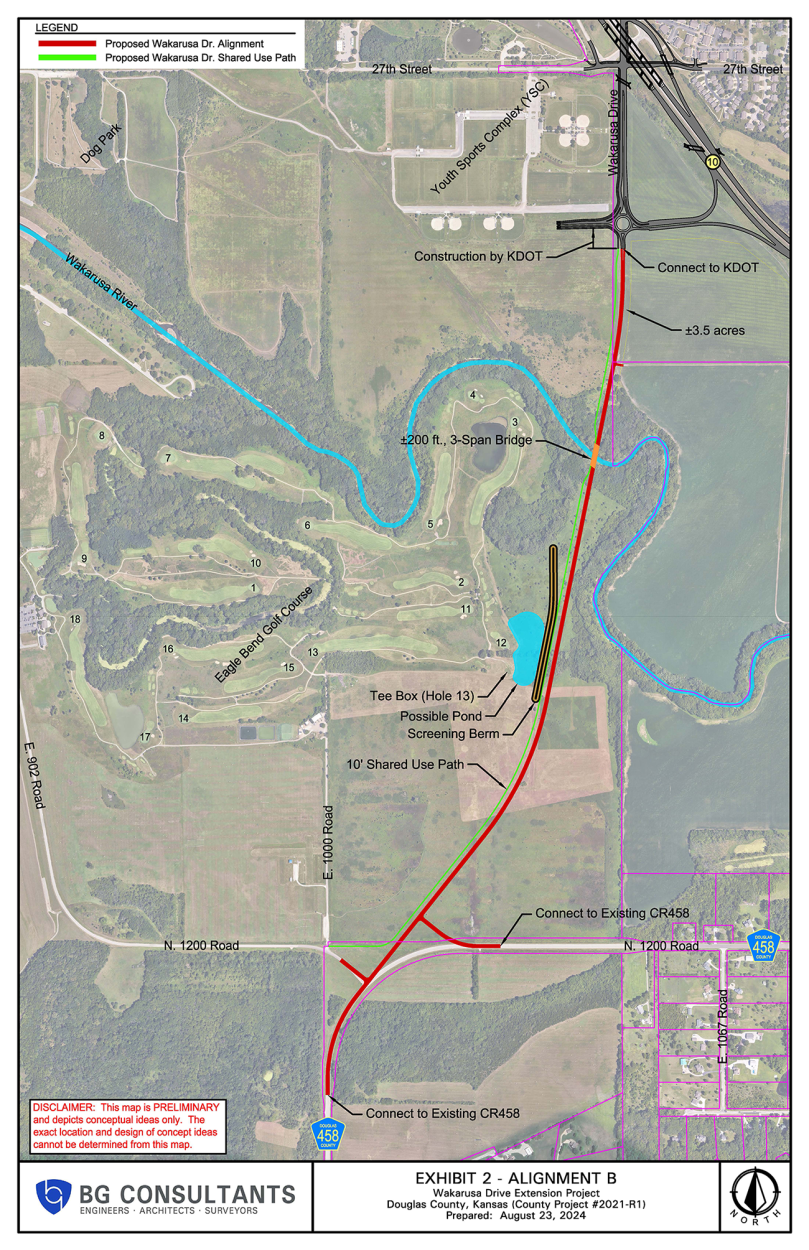 Wakarusa Drive Extension Map
