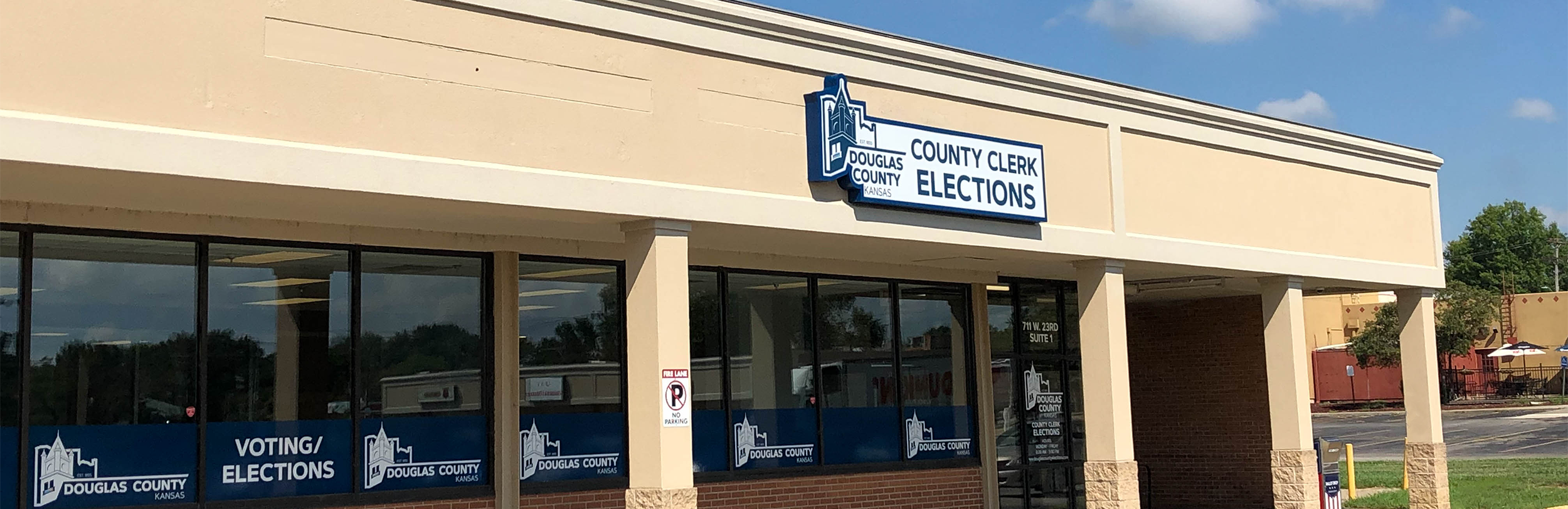 Douglas County Elections is located at 711 W. 23rd Street in Lawrence.