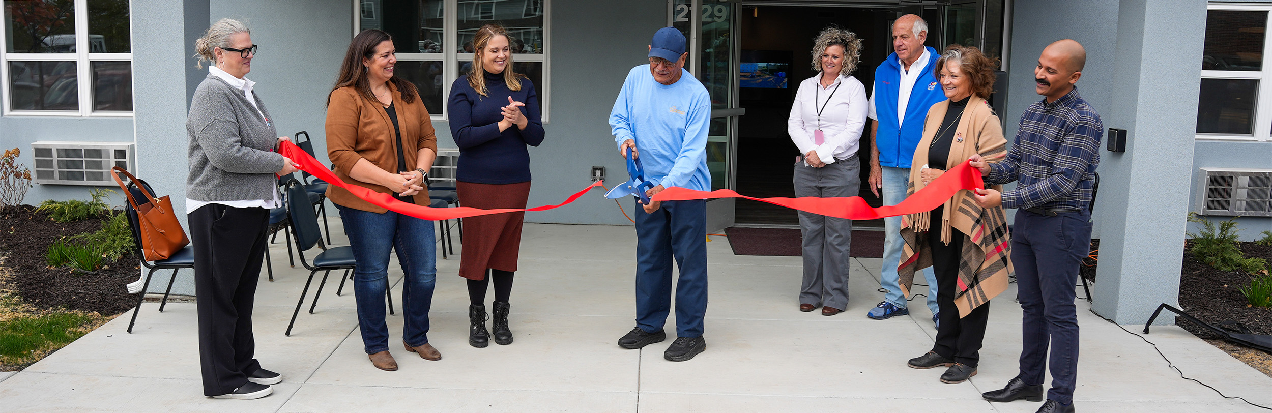 Delmar Place ribbon cutting ceremony