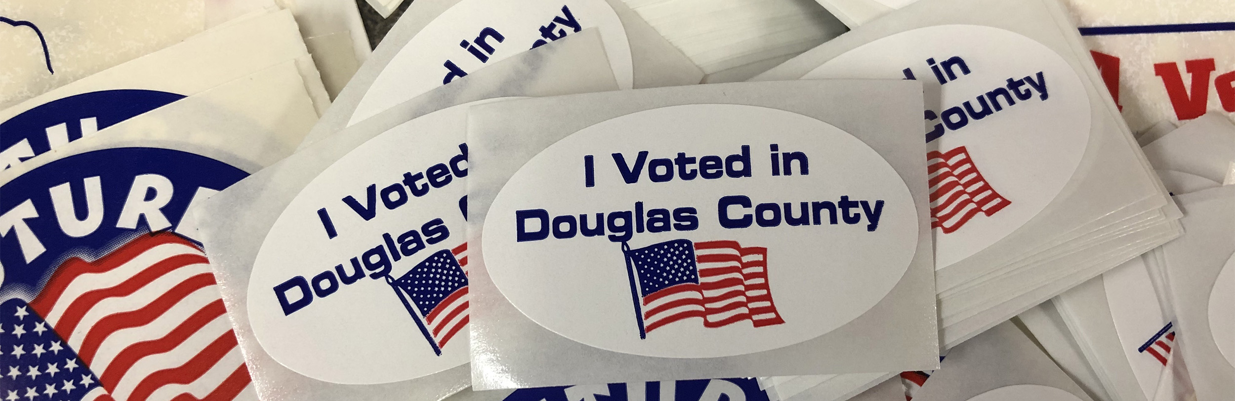 Douglas County voting stickers