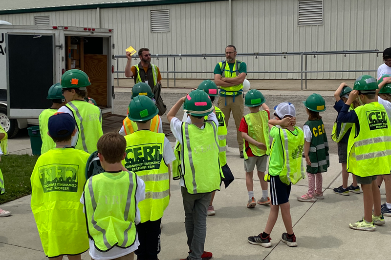 EM visited Cub Scout Adventure Week at the Douglas County Fairgrounds