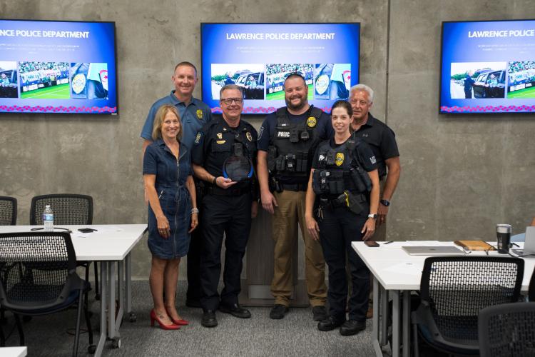 Lawrence Police Department receives Preparedness Partner Award