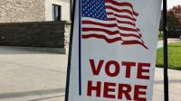 Vote Here Sign