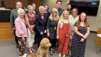 Judge Sally Pokorny, left, is pictured with the Behavioral Health Court team