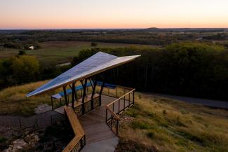 Passerine Pavilion aerial view