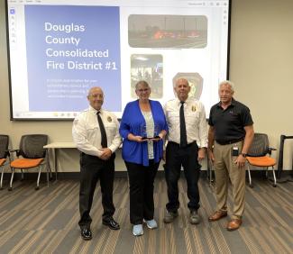 Consolidated Fire District No. 1 team is recognized by the Local Emergency Planning Committee.
