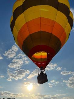 Douglas County IT Network Administrator Darrin Harrison flies his hot air balloon