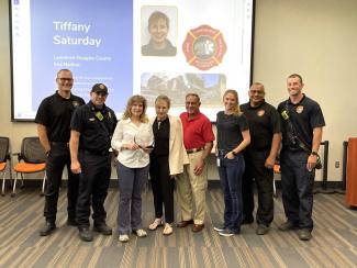 Tiffany Saturday, of LDCFM, recognized by Local Emergency Planning Committee