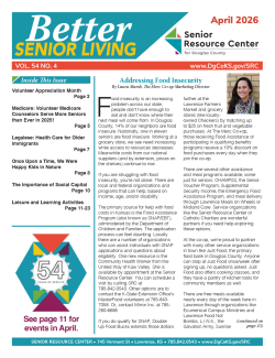 Cover from Better Senior Living April 2026