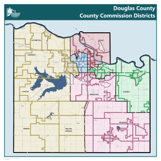 Douglas County Commission Districts map