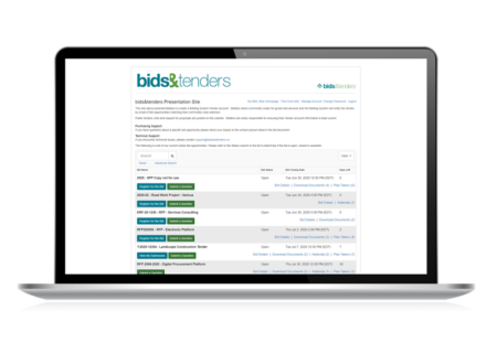 Bids and Tenders™ captured image