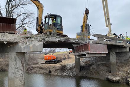 Bridge Rail Removal