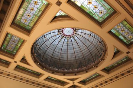 Photo of glass ceiling in Douglas County courthouse