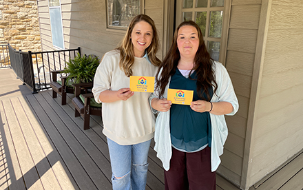Two women at Cardinal Housing