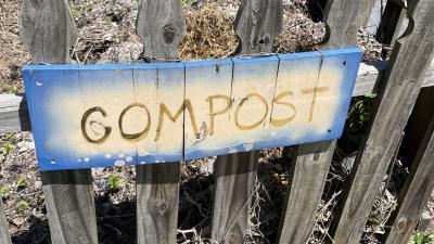 Compost bin sign