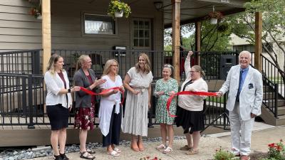 A ribbon cutting ceremony was held on May 28 for Cardinal Housing Network's first transitional home for women in recovery.