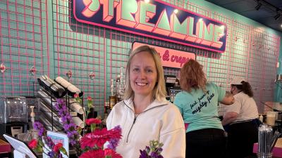 Katie Hoke opened Streamline Coffee and Crepes in downtown Lawrence.