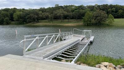 Kayak launch at Lone Star Lake