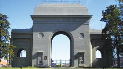 Haskell Stadium Memorial Arch