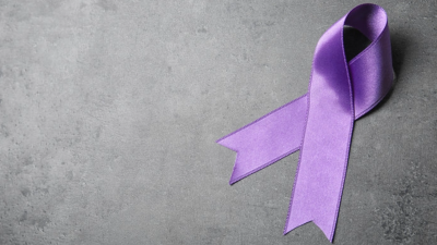 Awareness ribbon for Domestic Violence Awareness Month